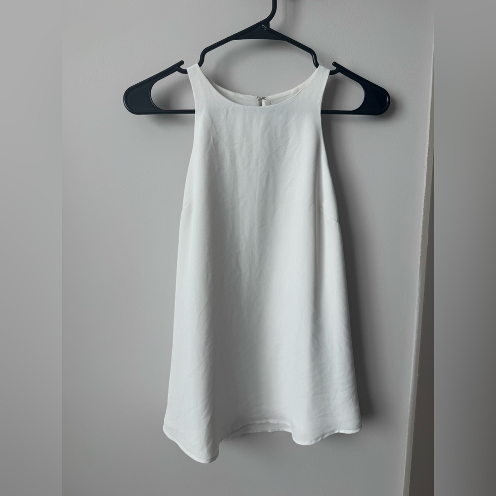 Ann Taylor Women’s White Sleeveless Shift Top